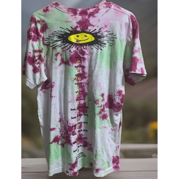 Flatbush Zombies Graphic Logo Tie-Dye T-Shirt Adult Size Medium Double Sided - Picture 4 of 7